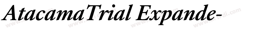 AtacamaTrial Expande字体转换